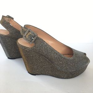 Robert Clergerie metallic platform sandals